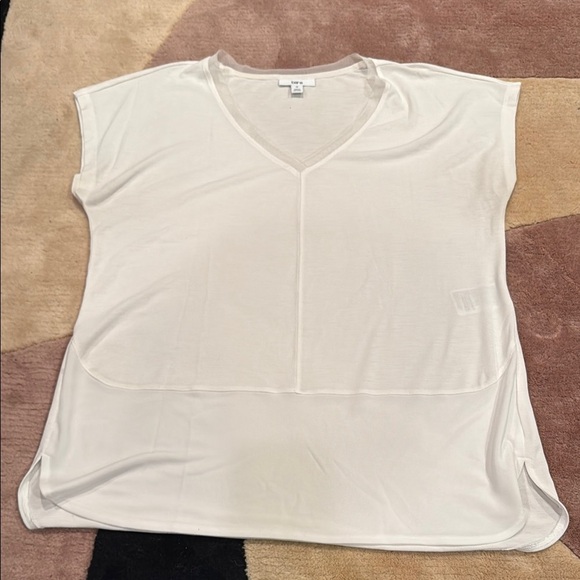 Bar III White Boxy Relaxed Blouse - Picture 1 of 5
